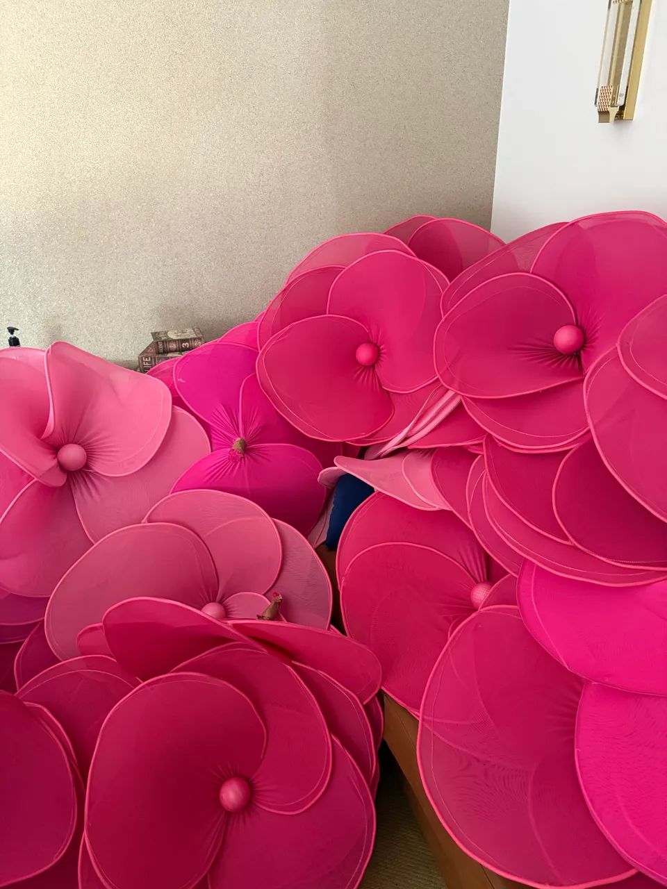 60 unidades de Flores de tecido p decoração  - Foto 2