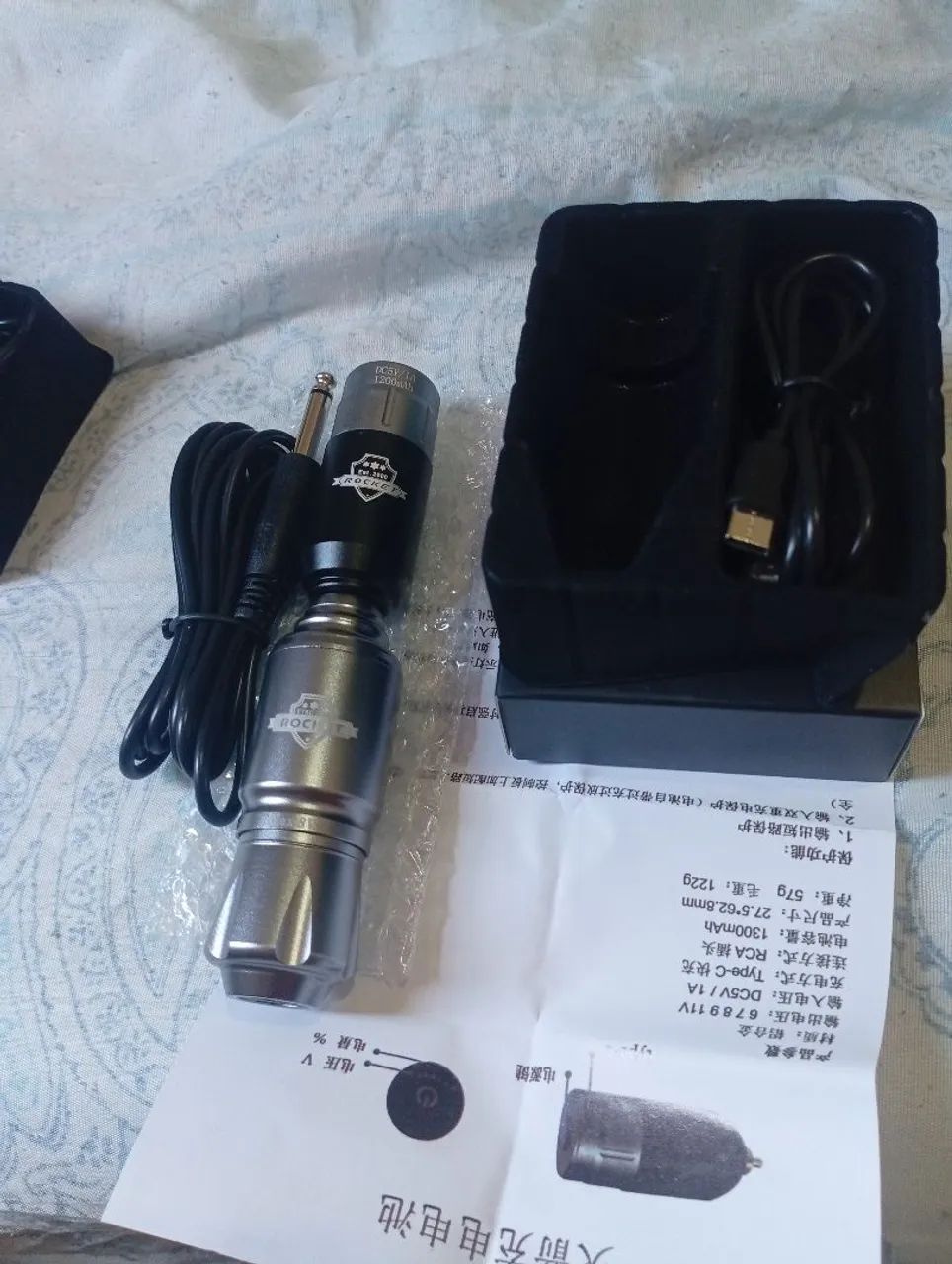 Kit para Tatuadores Pen Rocket e Fonte MC-W1