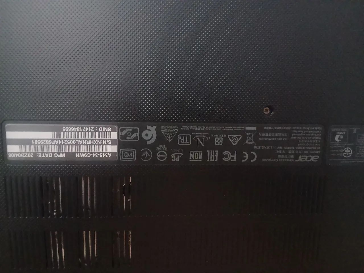 Notebook Acer