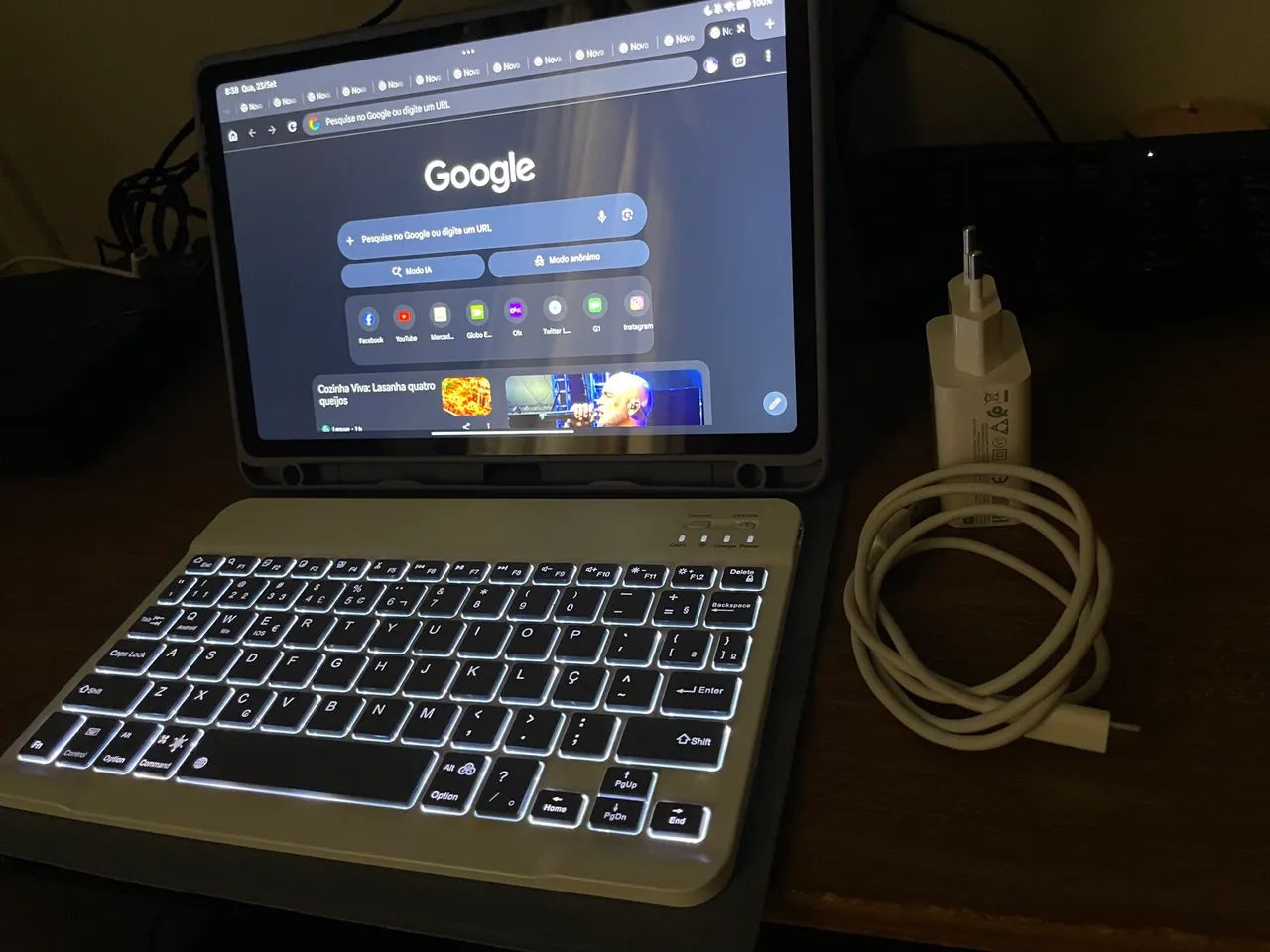 Redmi Pad 2 128GB Roxo + Teclado + Capa Magnética