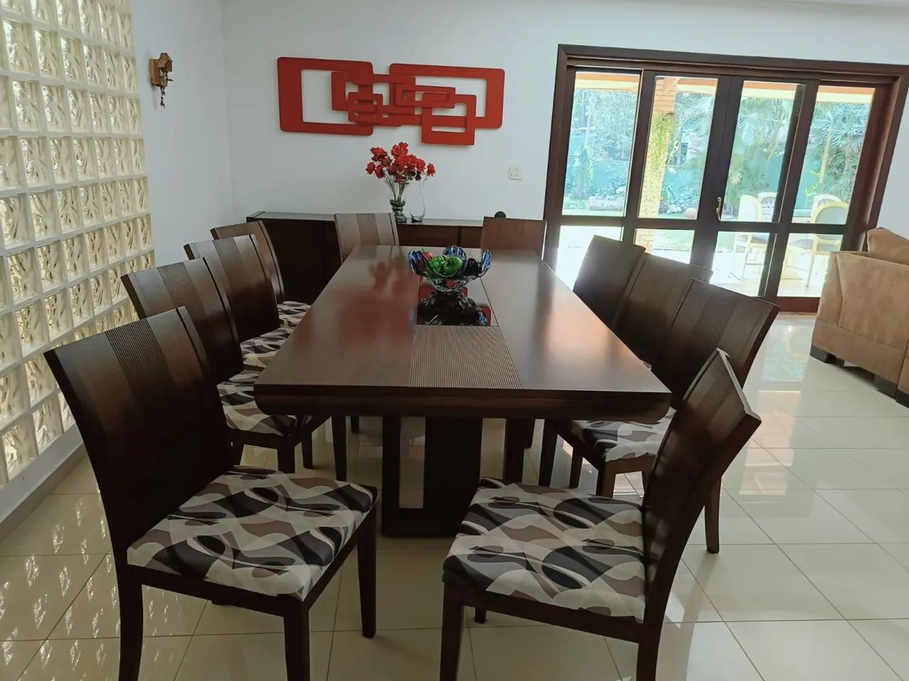 Mesa jantar retangular 10 lugares novíssima  - Foto 2