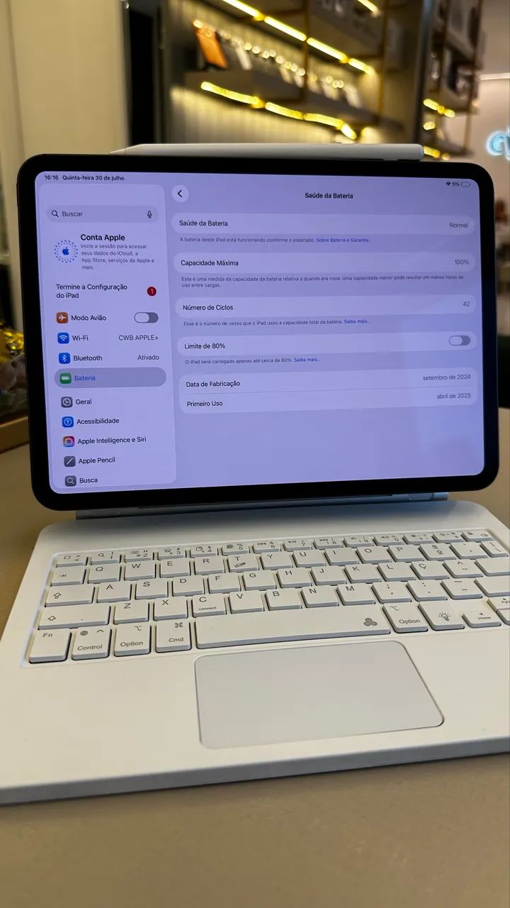 IPAD PRO M4 256GB WI-FI 11 POLEGADAS SPACE GREY SEMINOVO / LOJA FÍSICA  - Foto 4