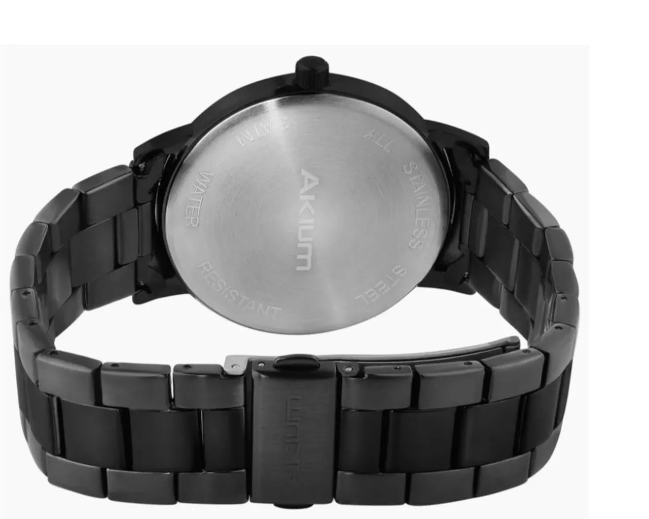 Relógio masculino Akium Aço Black - Foto 3