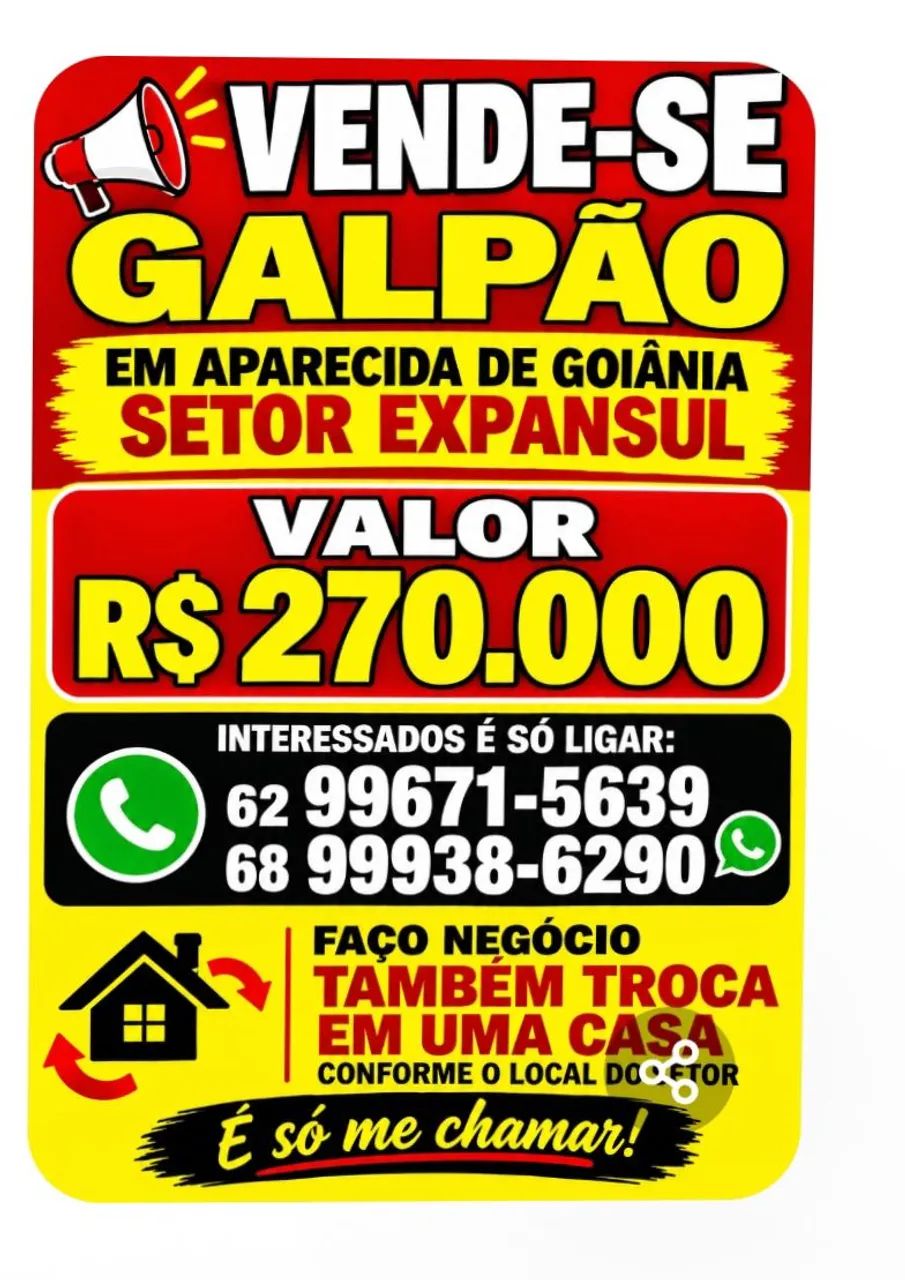 Galpão à venda ou troca 