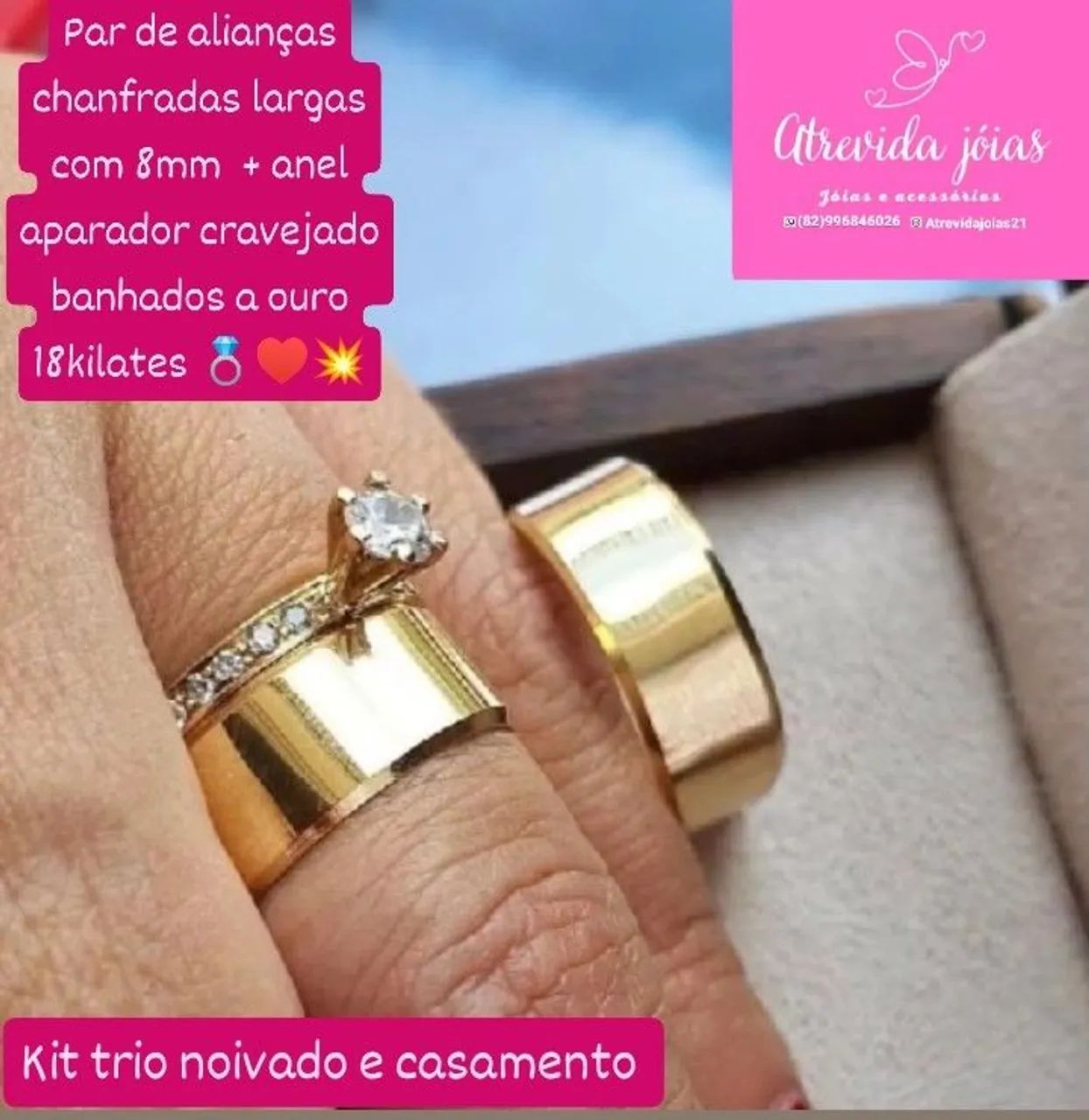 KIT TRIO ESPECIAL NOIVADO E CASAMENTO  - Foto 4