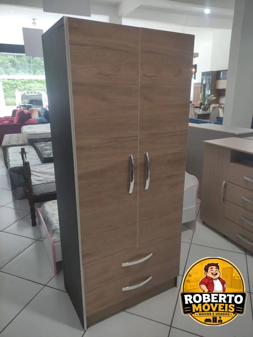 Guarda roupa solteiro 100% Mdf - Foto 3