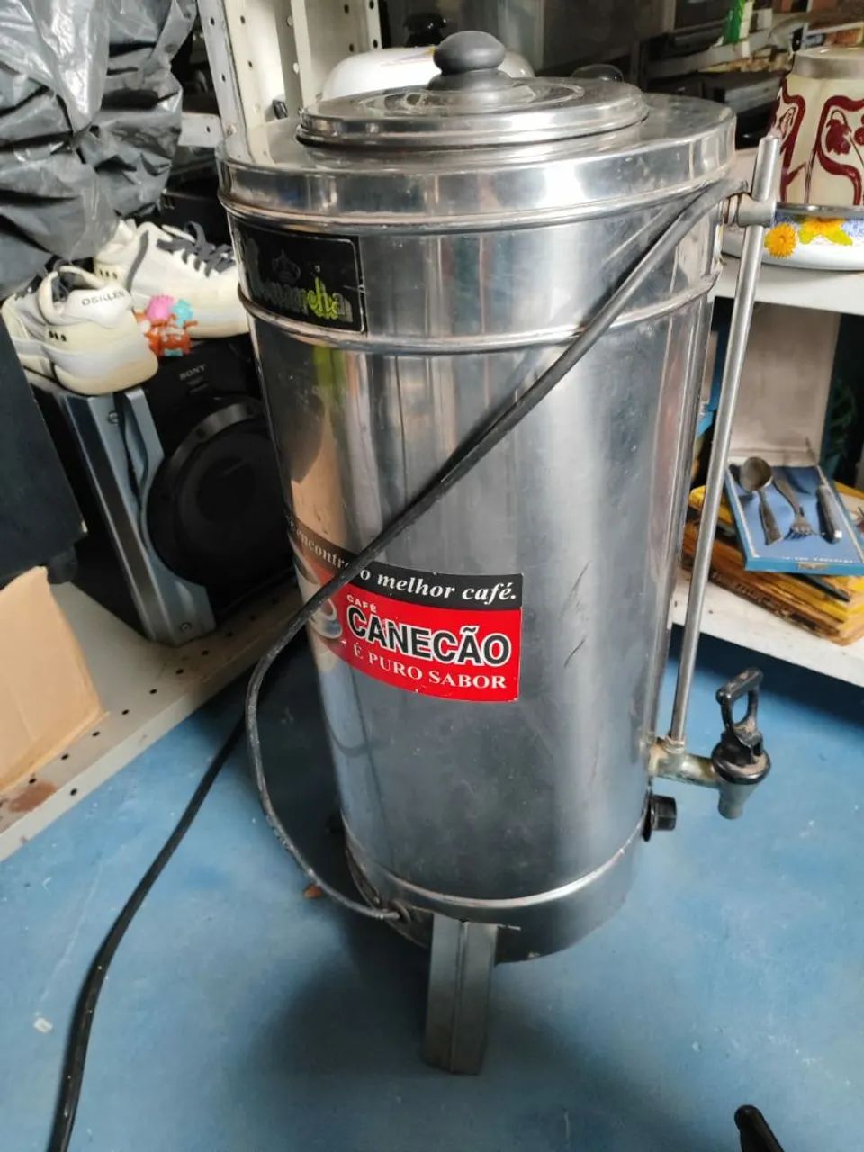 Cafeteira industrial de inox grande 