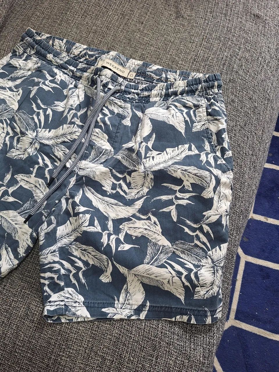 Bermuda masculina azul  - Foto 3