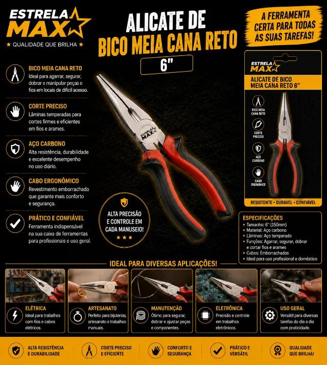 ALICATE DE BICO 6"