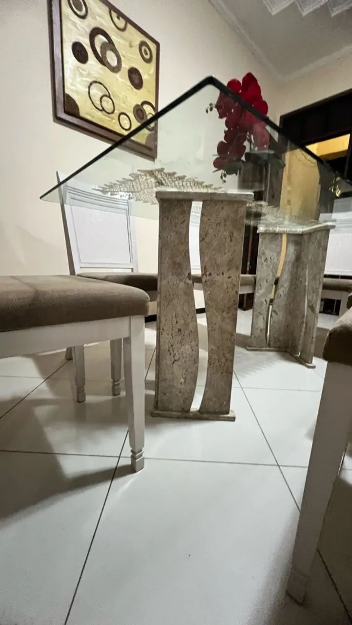 Jogo de mesa com 6 cadeiras  - Foto 5