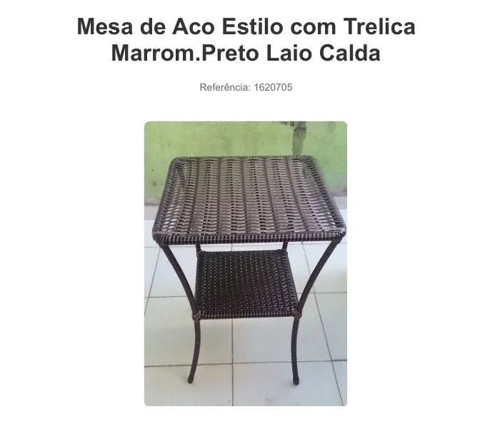 Mesa de aço Estilo