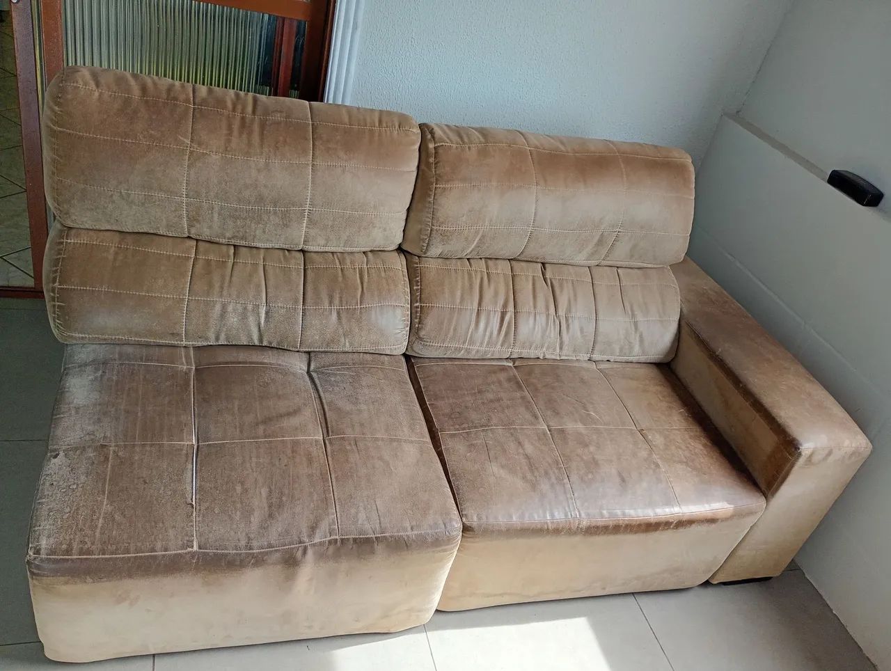 Sofá retrátil e reclinável  , 2m