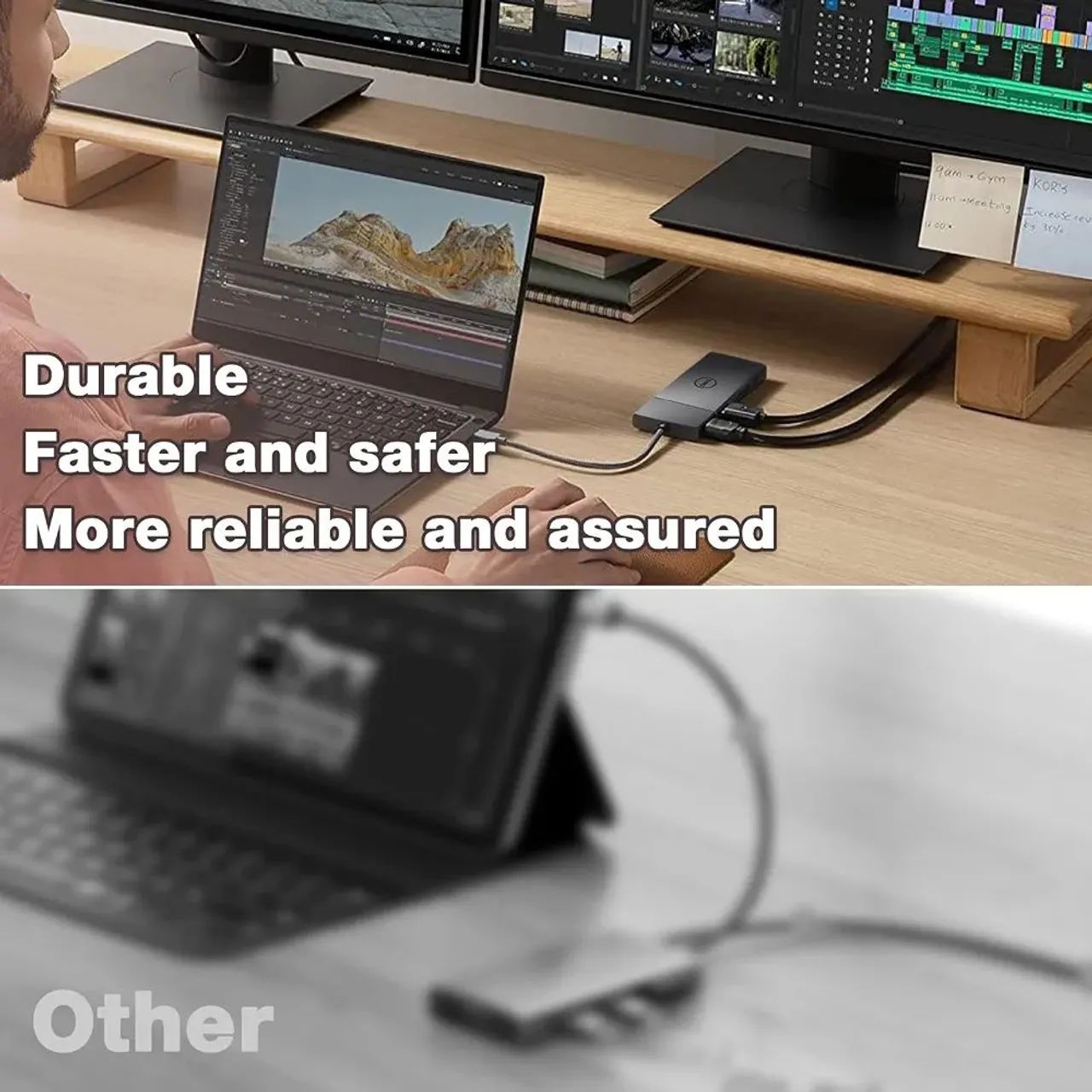 Dock Station Dell D6000 com DisplayLink e Fonte 130w Original  - Foto 4