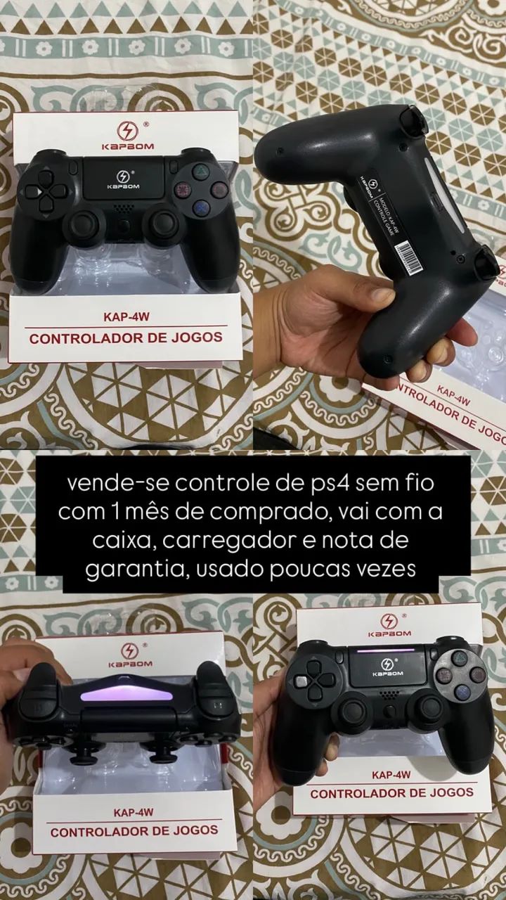 Controle sem fio de ps4