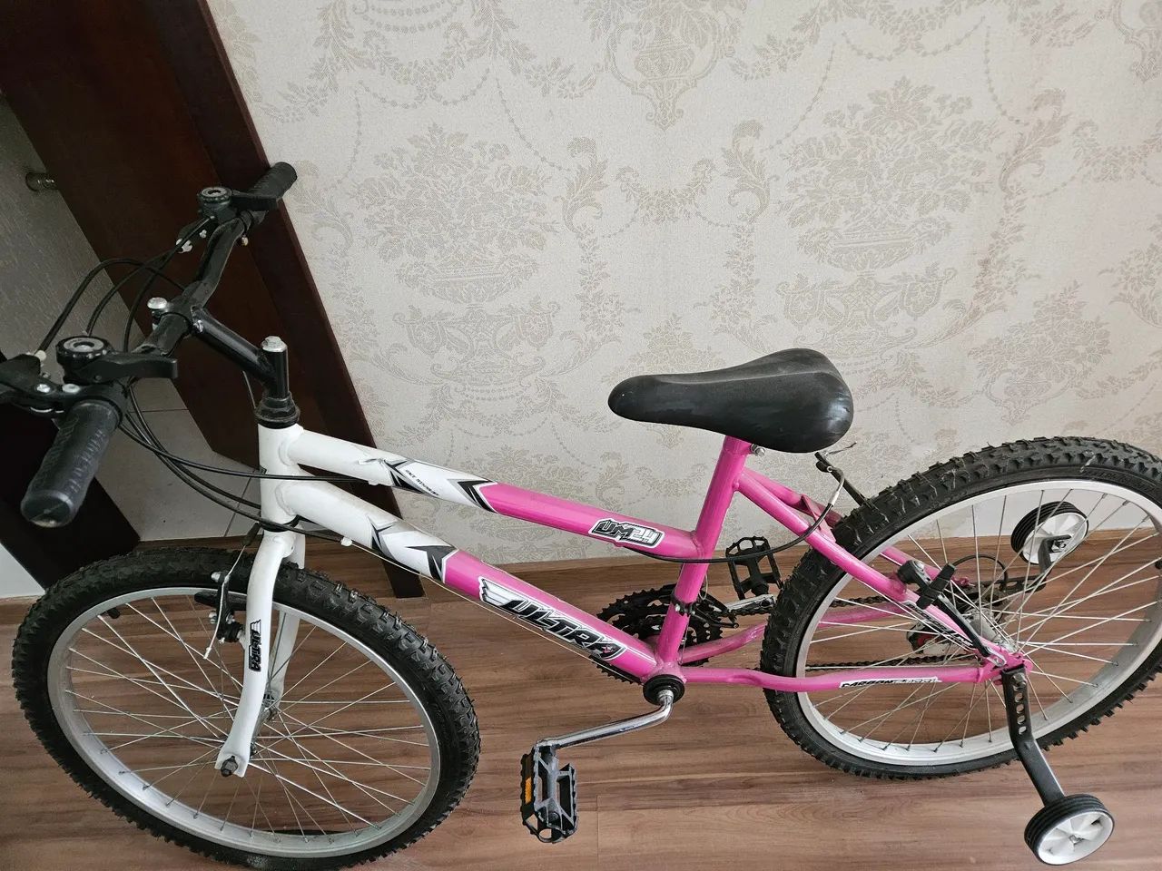 Bicicleta  Bicolor Rosa e Branco - Foto 2