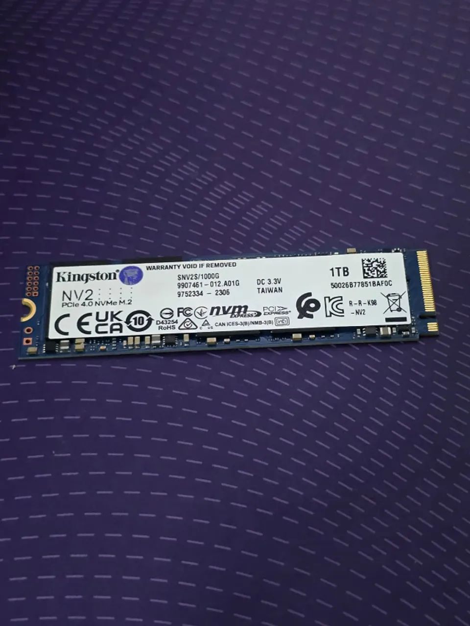 SSD Kingston 1tb original PCie 4.0 NVMe M.2 2280