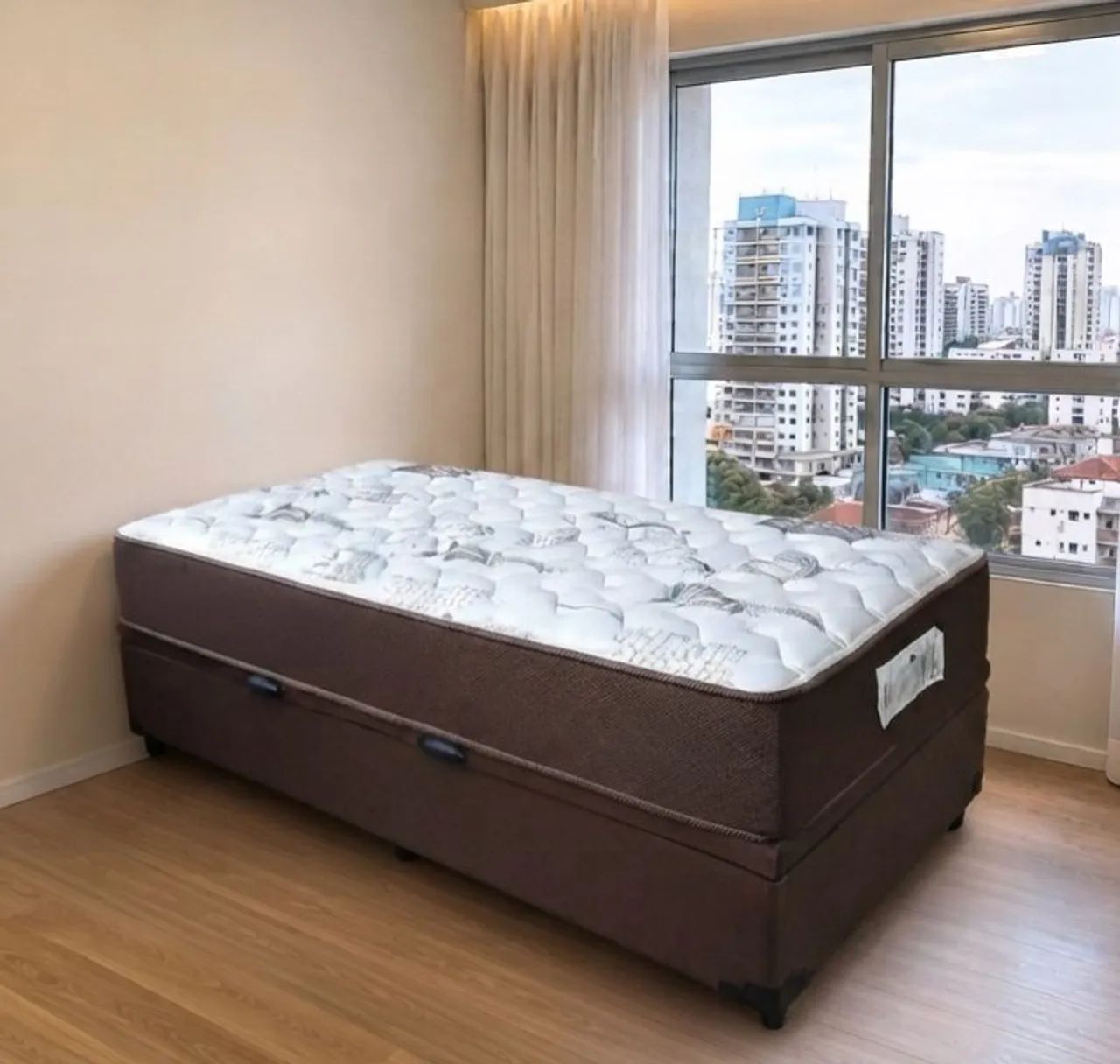 Cama baú solteiro com colchão.Entrego  - Foto 4