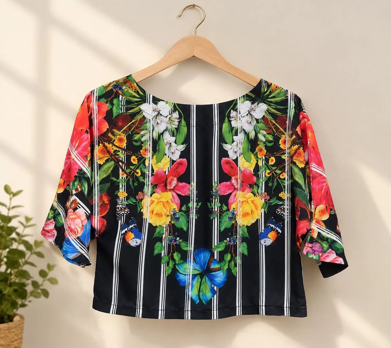 Blusa Cropped Estampado