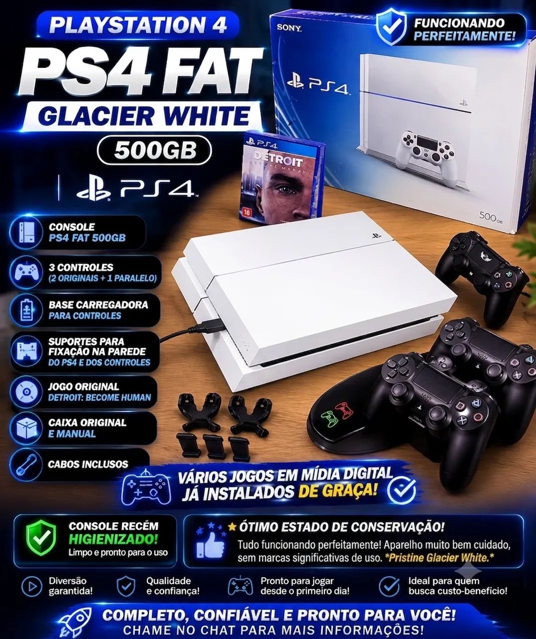 ? PS4 Fat Glacier White 500GB ?