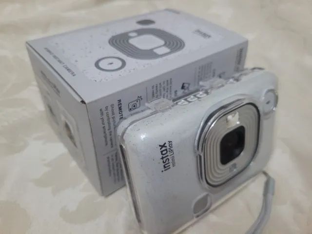 Câmera e Impressora para Smartphone Fujifilm instax mini LiPlay Misty White + Capinha - Foto 3