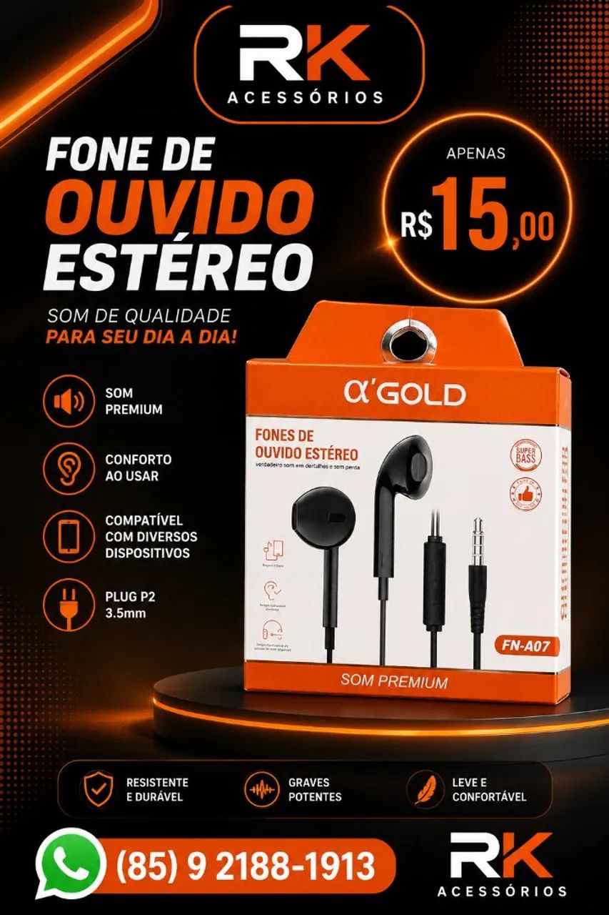 Fone de ouvido 