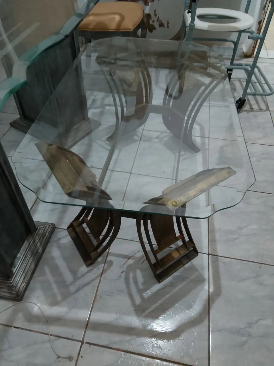 Mesa de centro vidro 