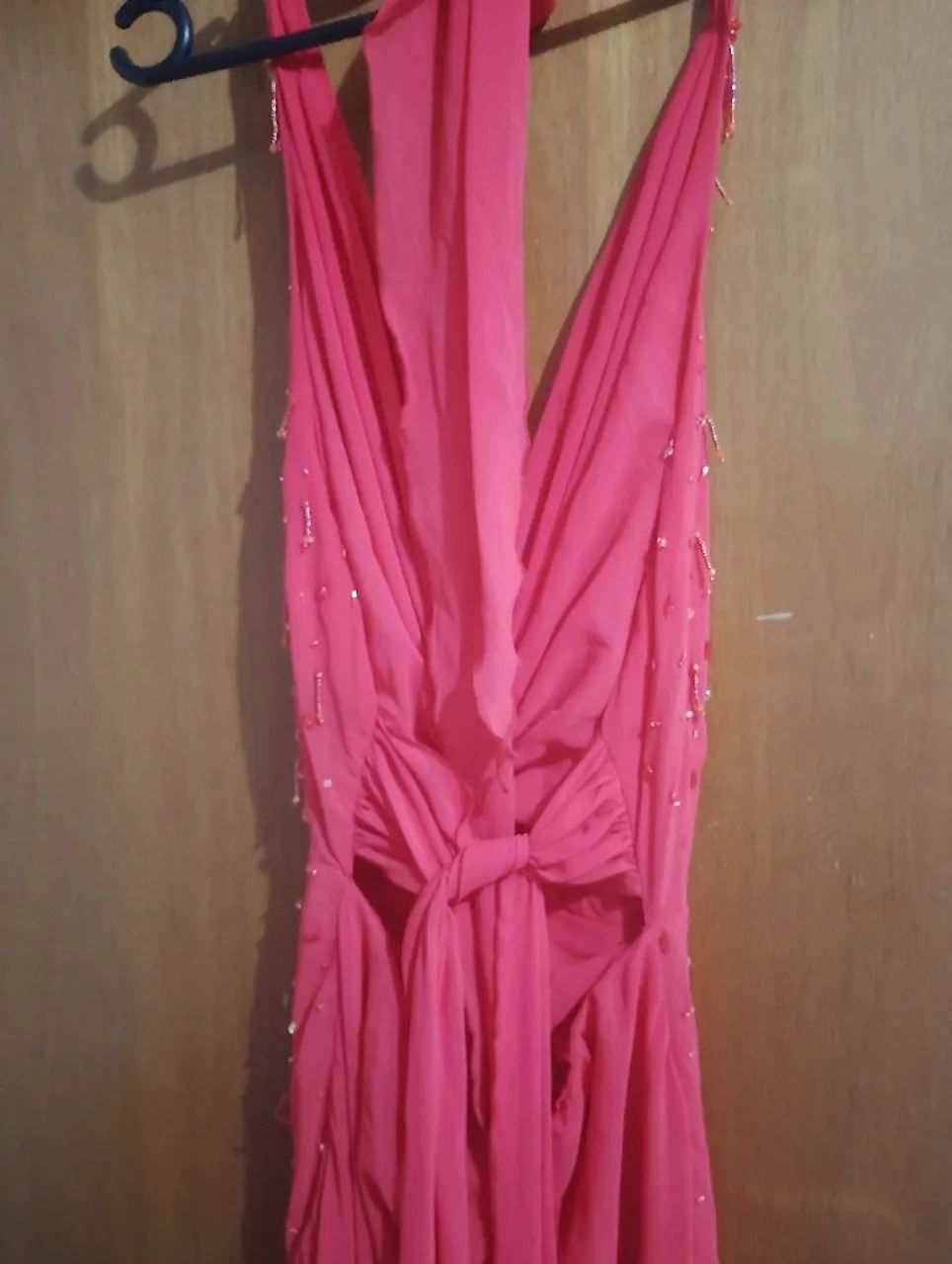 Vestido vintage bordado decote V - Foto 5
