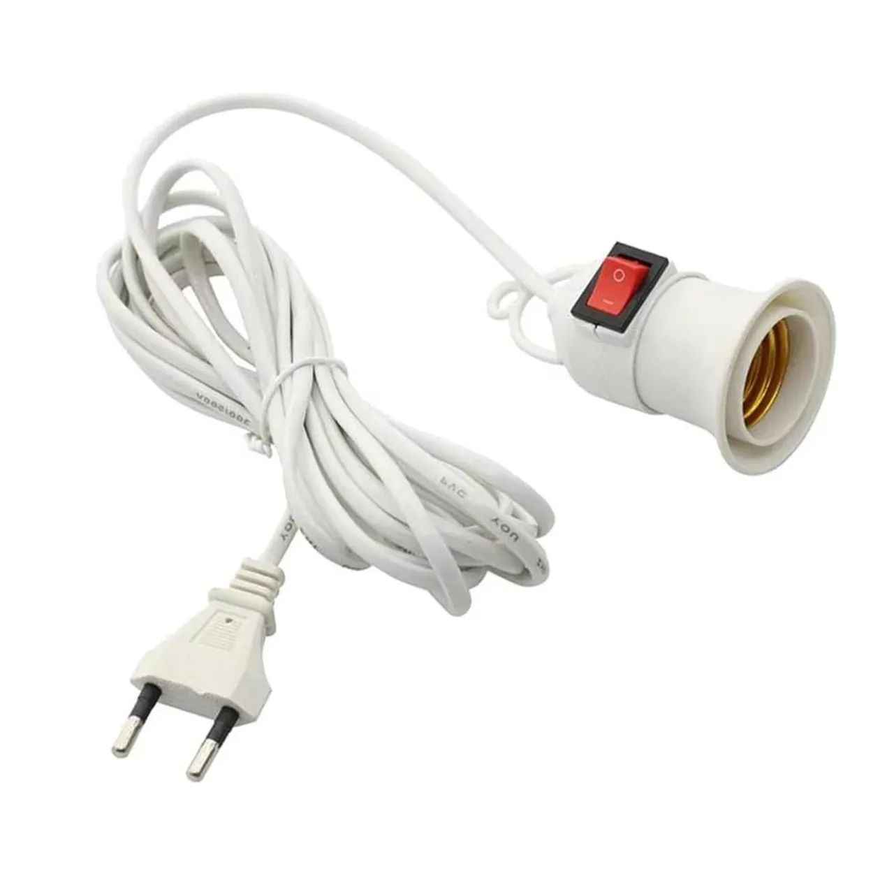 Extensão com soquete para lâmpada
