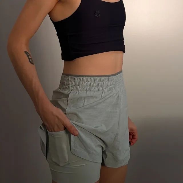short adidas feminino verde pp - Foto 4
