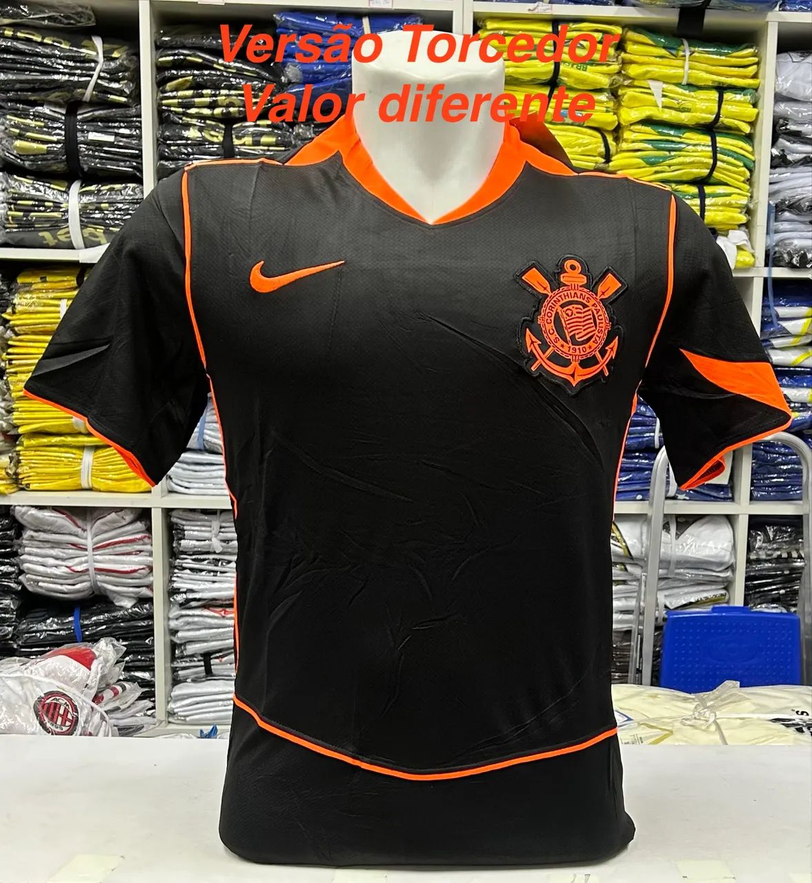 Camisa Laranja Corinthians 1.1 importada 