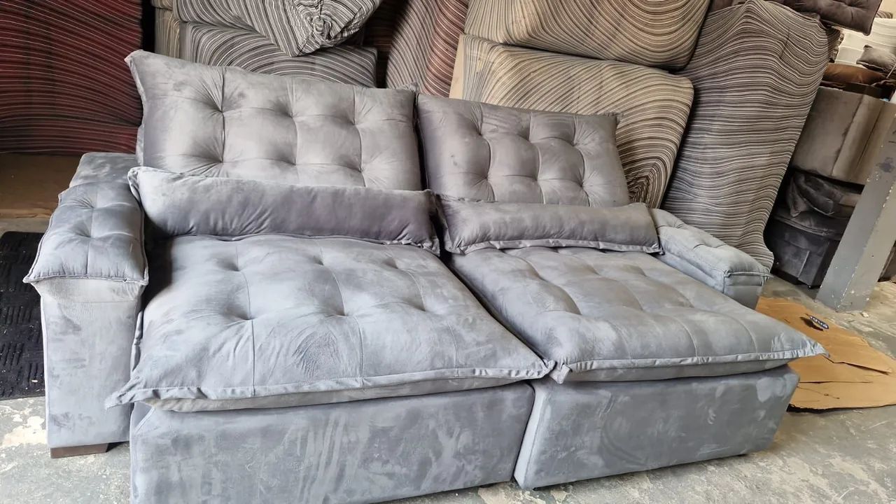 SOFÁ RETRÁTIL LUXO A PRONTA ENTREGA?!?+!+!!+! - Foto 3