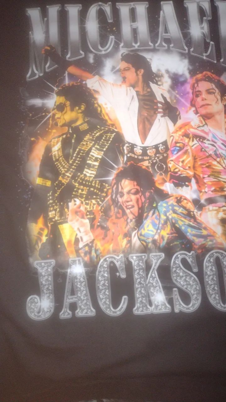   CAMISA DO MICHAEL JACKSON NOVA! Comprada na shopee e nunca usada. Vendo a 38,00 - Foto 2