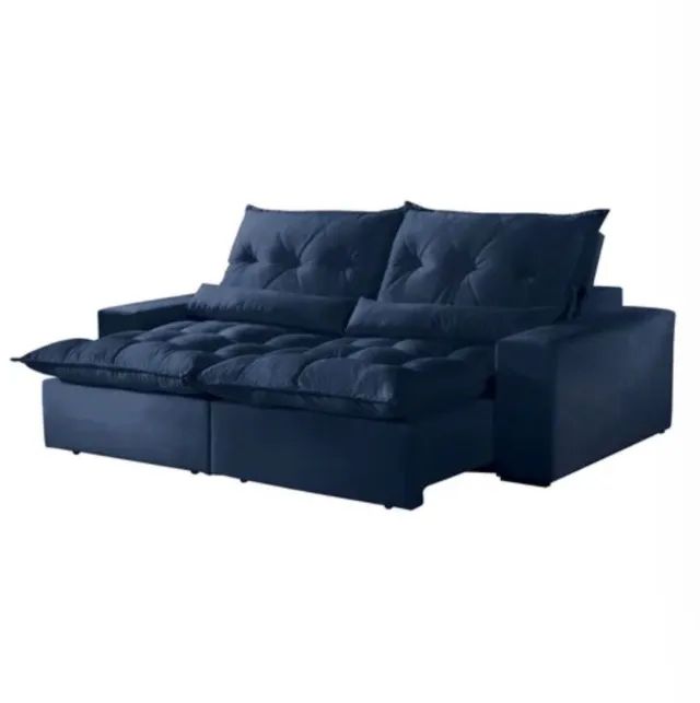 Capri 2.00 Blue Reclining Sofa419420952467886082