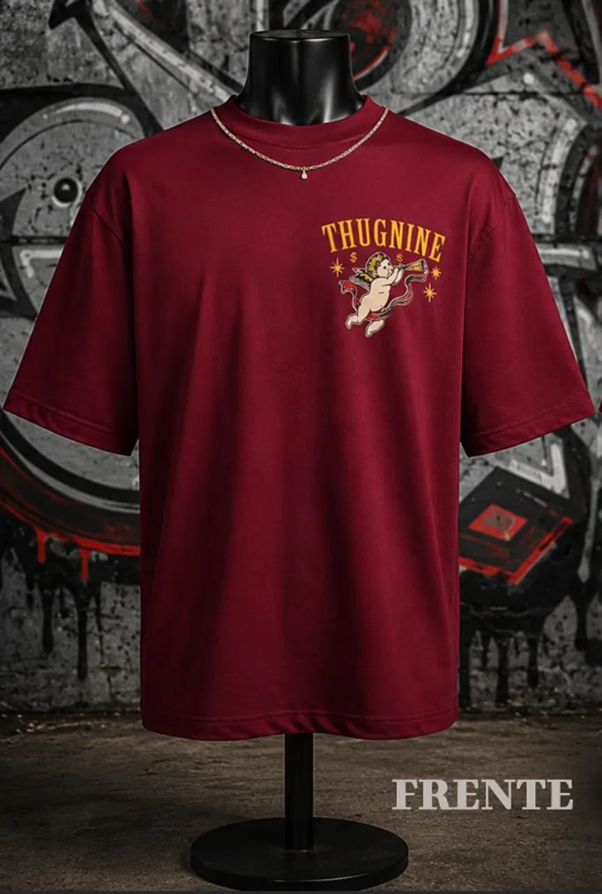 Camiseta Oversize Thug Nine Algodão Premium - Foto 2