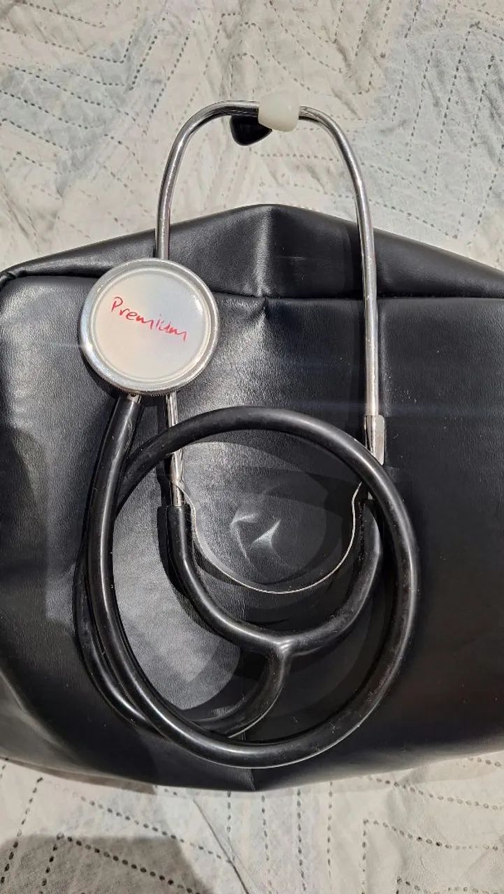 Kit Aparelho De Pressão Esfigmomanômetro + Estetoscópio Simples - Foto 2