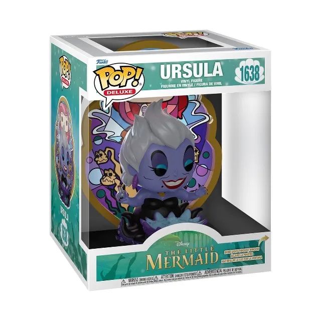 Funko Pop Deluxe Ursula Vitral #1638 - A Pequena Sereia Original Disney - Foto 3