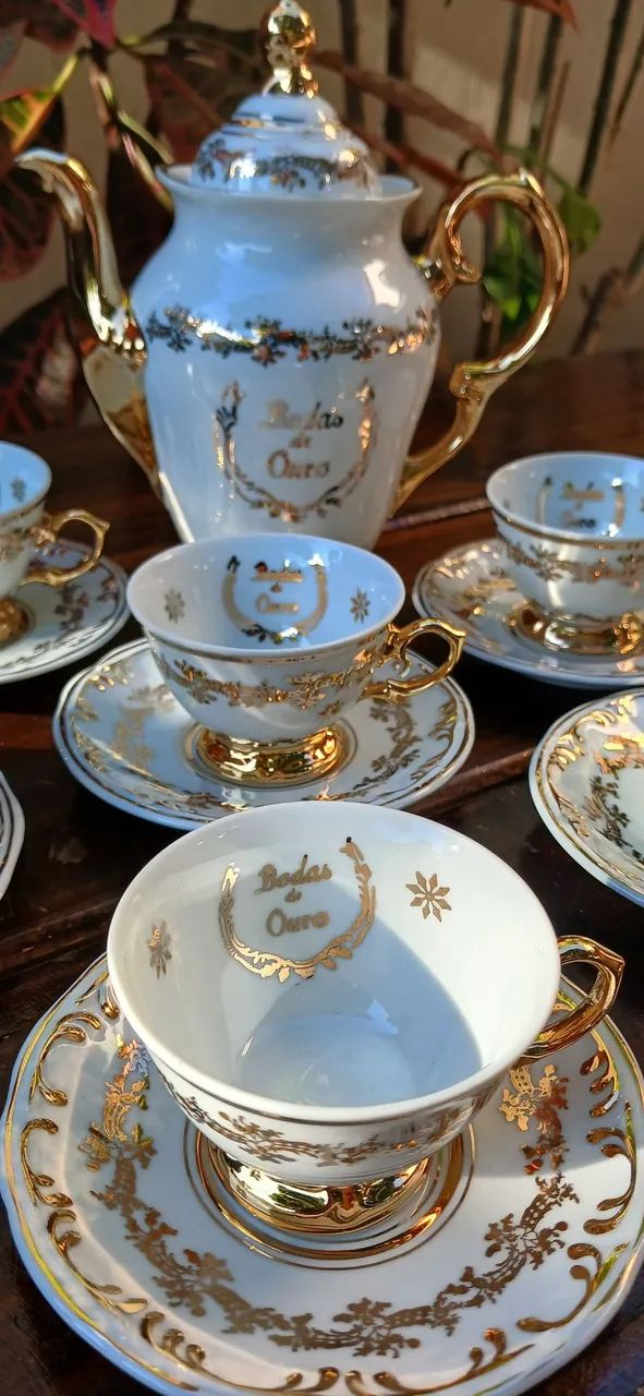 Jogo de café Schmidt bodas de ouro ....perfeito !  - Foto 2