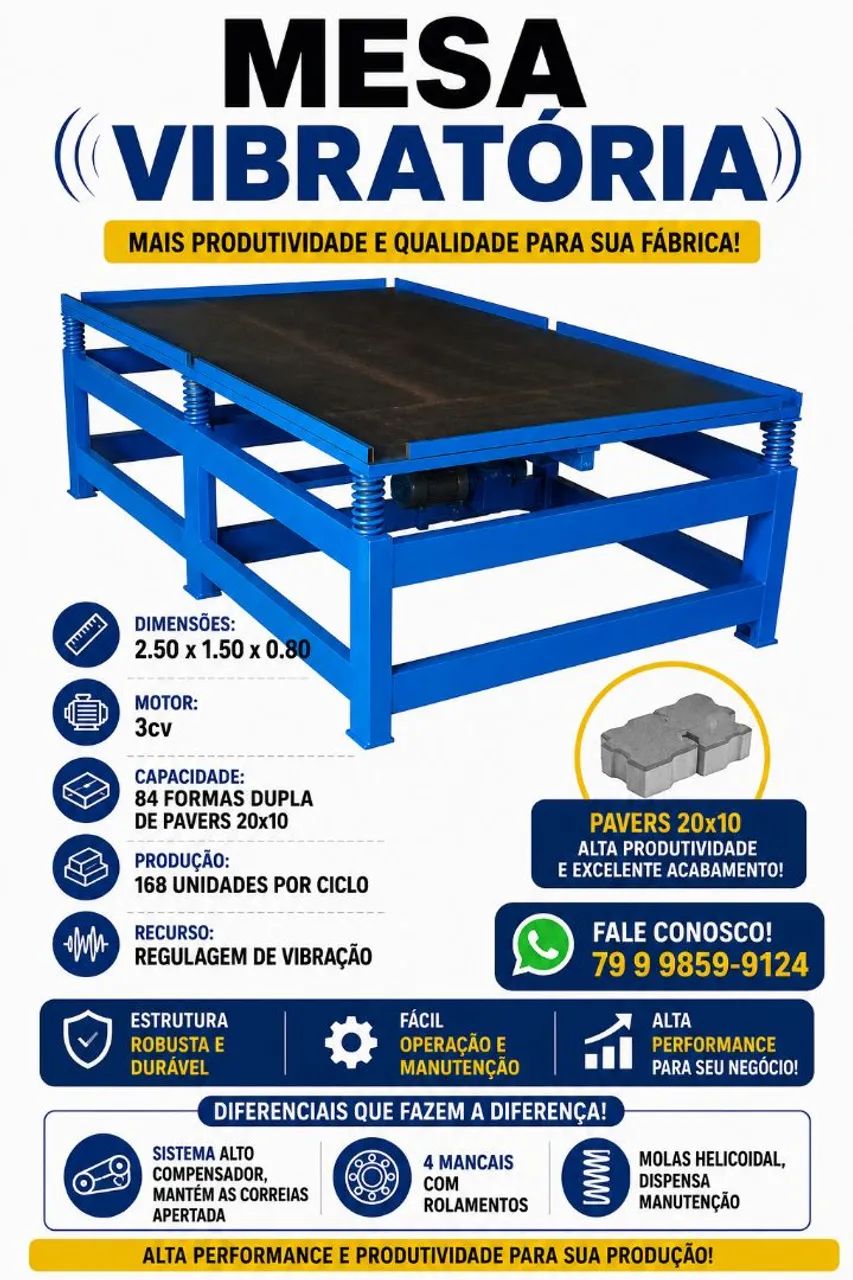Mesas vibratórias 