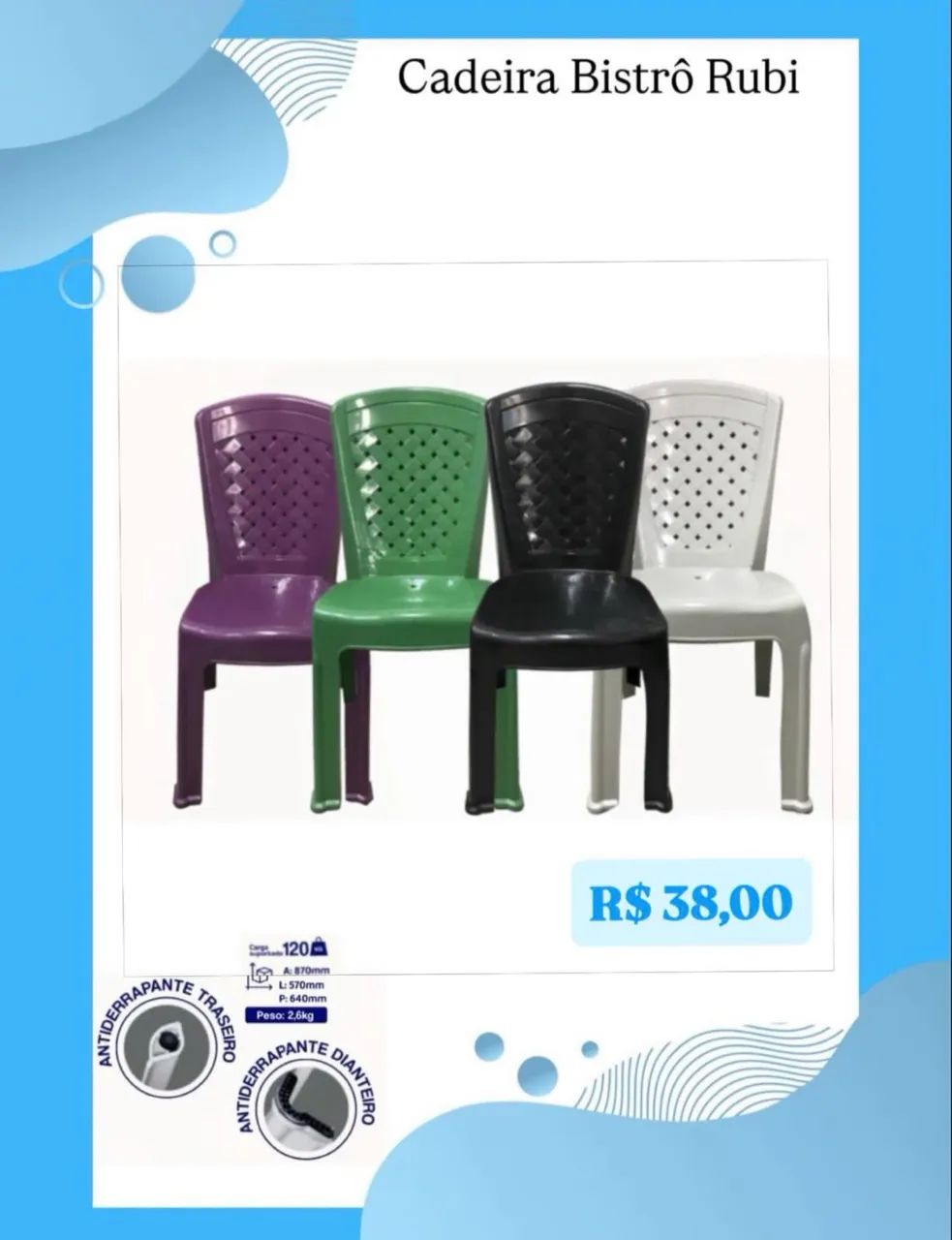Cadeiras Bistrô Rubi