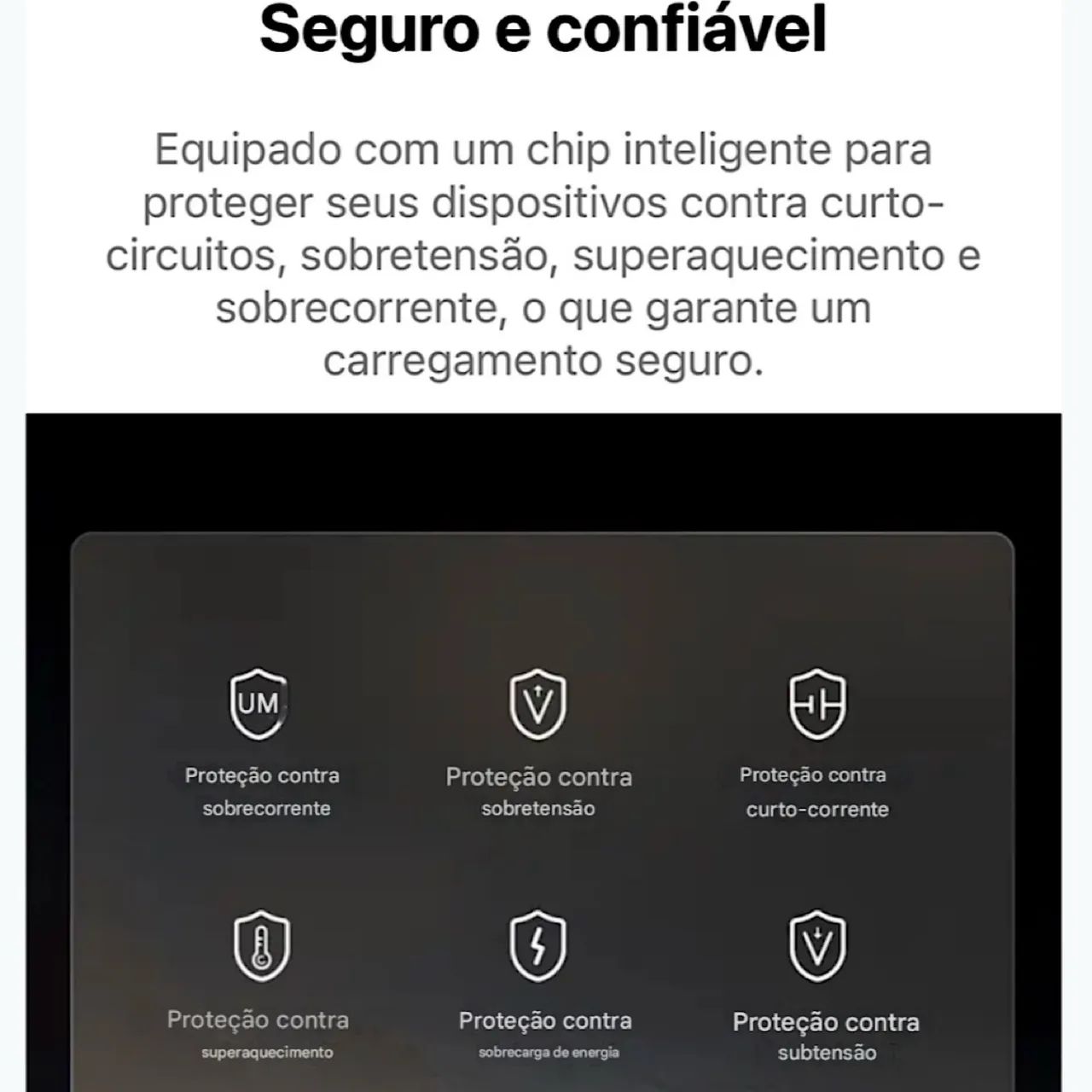 Fonte IPhone Da Ugreen 3 Entradas Carregador Turbo 30w IPad Android Samsung etc - Foto 4