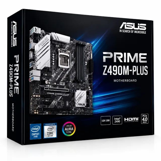 Placa Asus Prime Z490m-plus, Intel Lga 1200, (com Defeito) - Foto 2