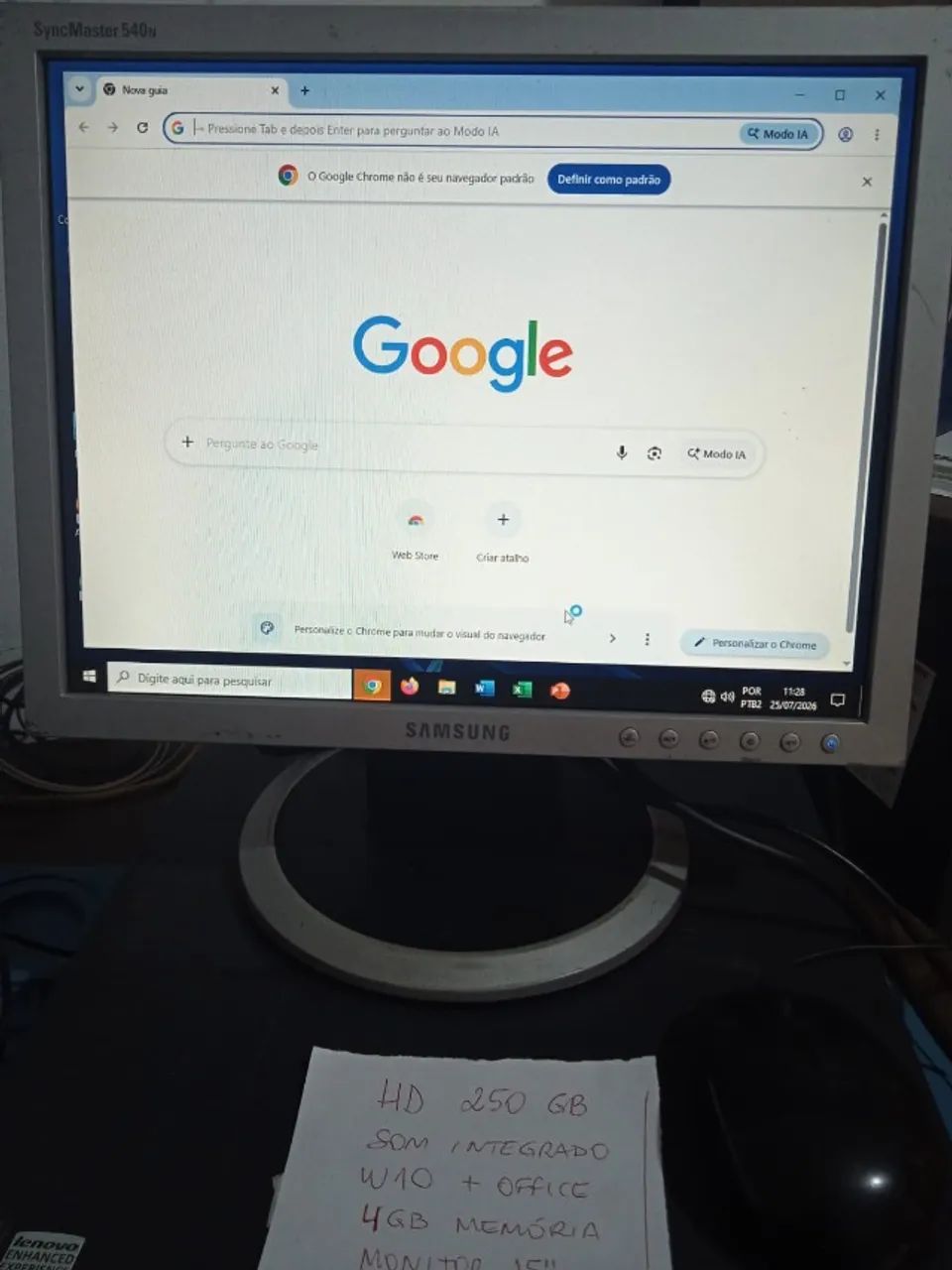 computador lenovo completo e pronto pra uso - Foto 3