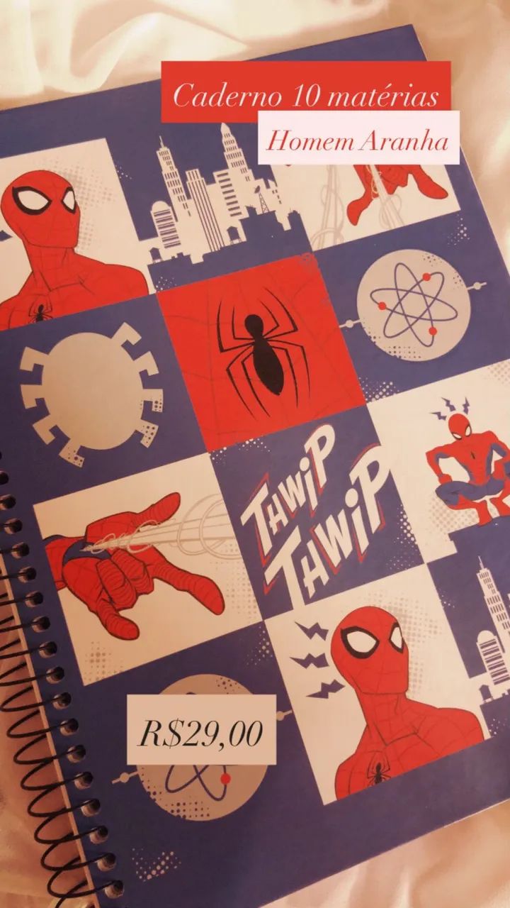 Caderno Homem Aranha  - Foto 2