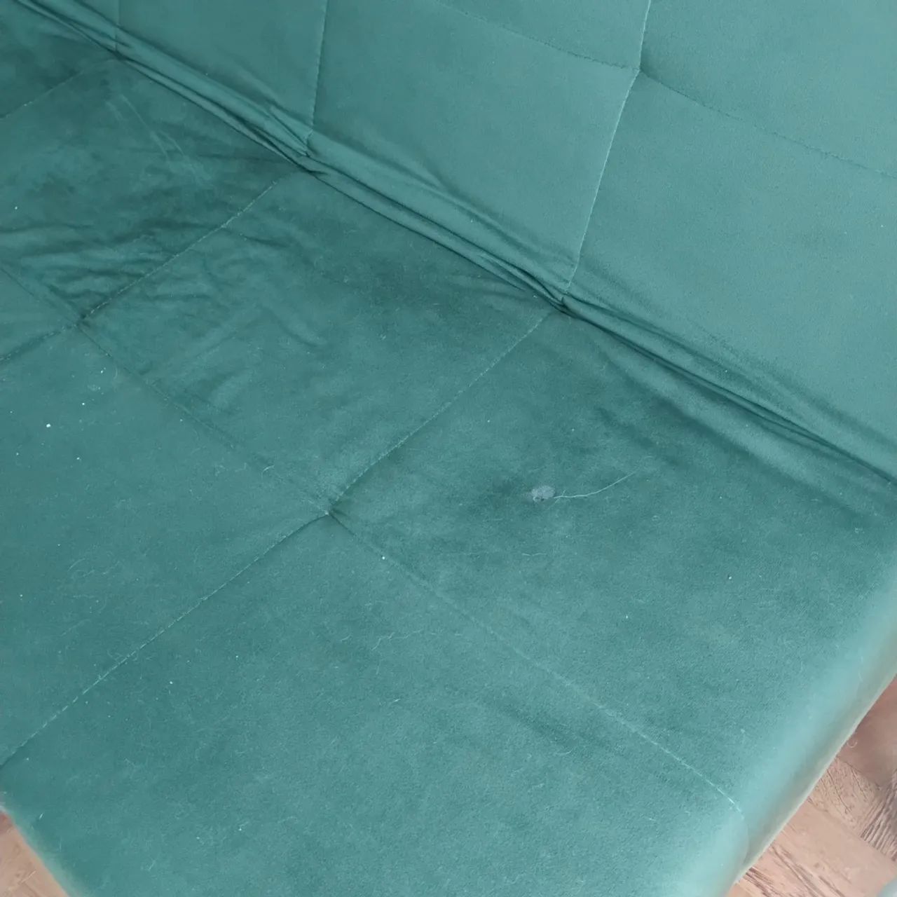 Sofá-cama verde suede - Foto 5