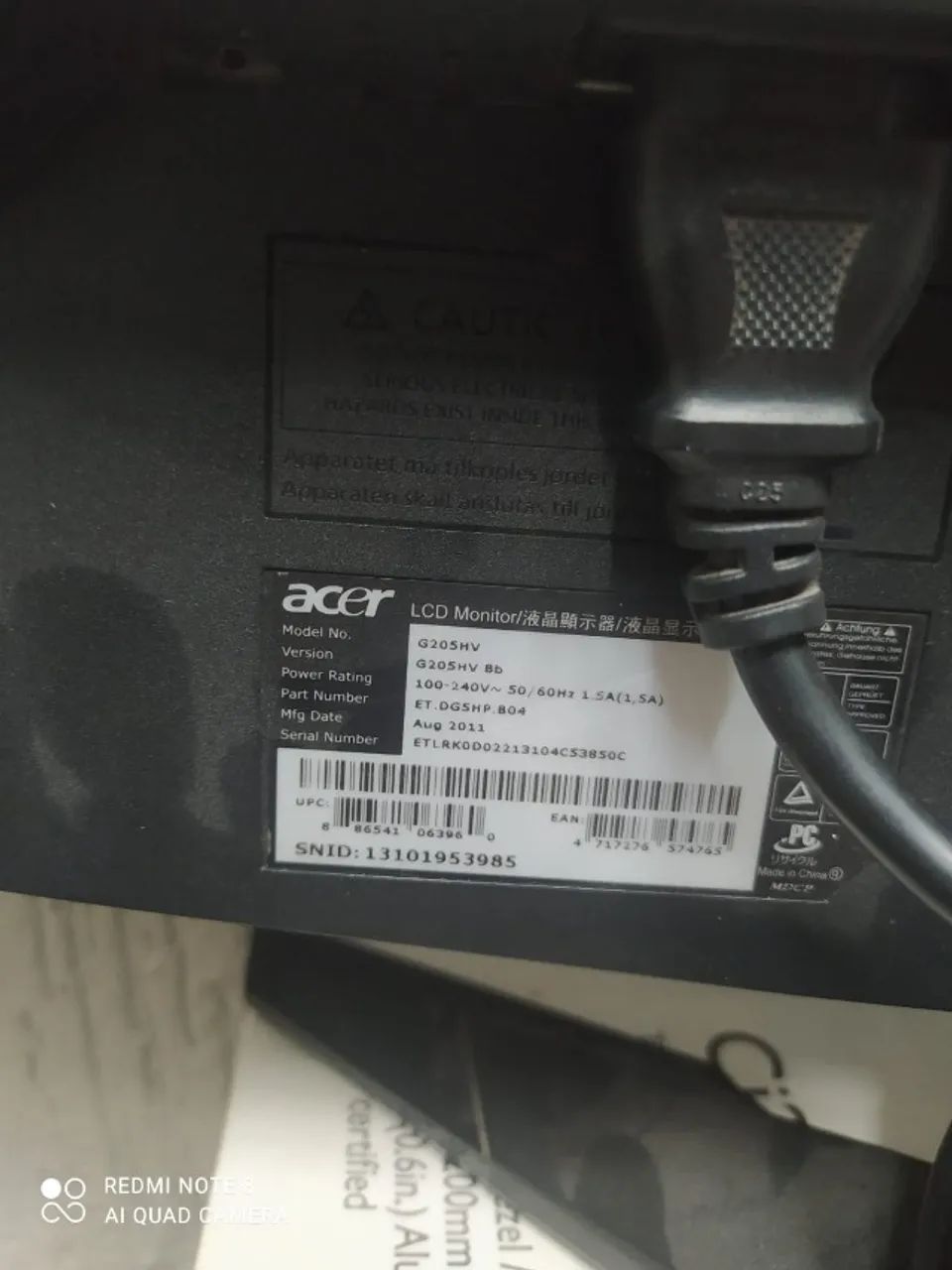 Monitores Acer - entrada VGA  - Foto 4