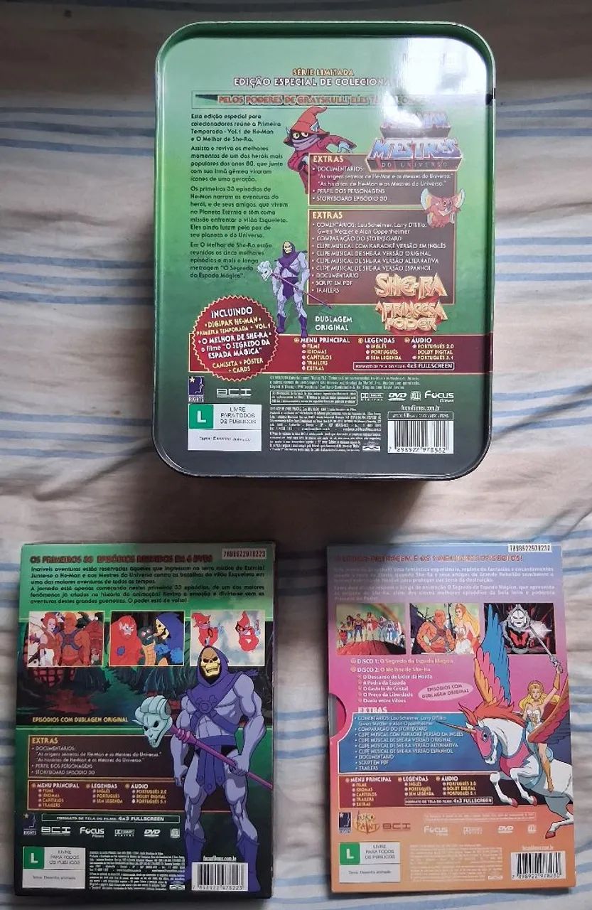 MASTERS OF THE UNIVERSE - BOX LATA DVD COMPLETO!! - Foto 5