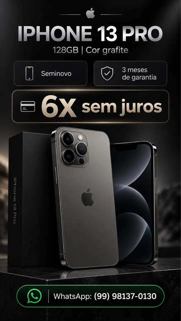 Iphone 13 Pro Seminovo (NEGOCIÁVEL)