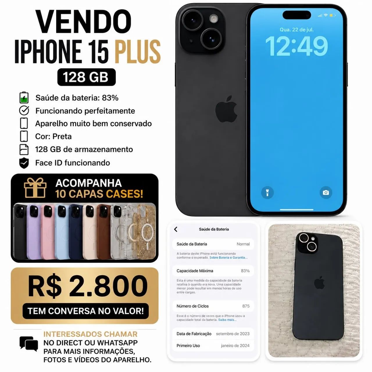 iPhone 15 plus 128G