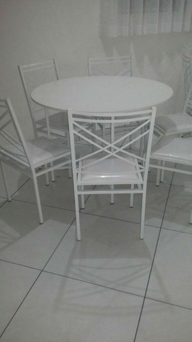 Conjunto Buffet Mesa c/4 Cadeiras - Fabrica - Foto 4