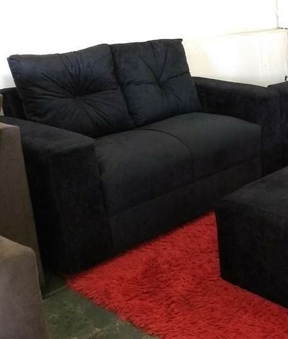 Sofá 2 Lugares com Almofadas Soltas Novo Promoção - Foto 2